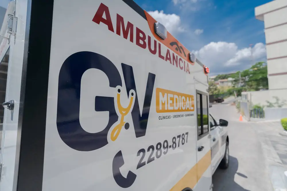 Ambulancia de GyV Medical, línea 2289-8787